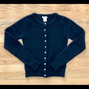 American Rag black angora blend cardigan